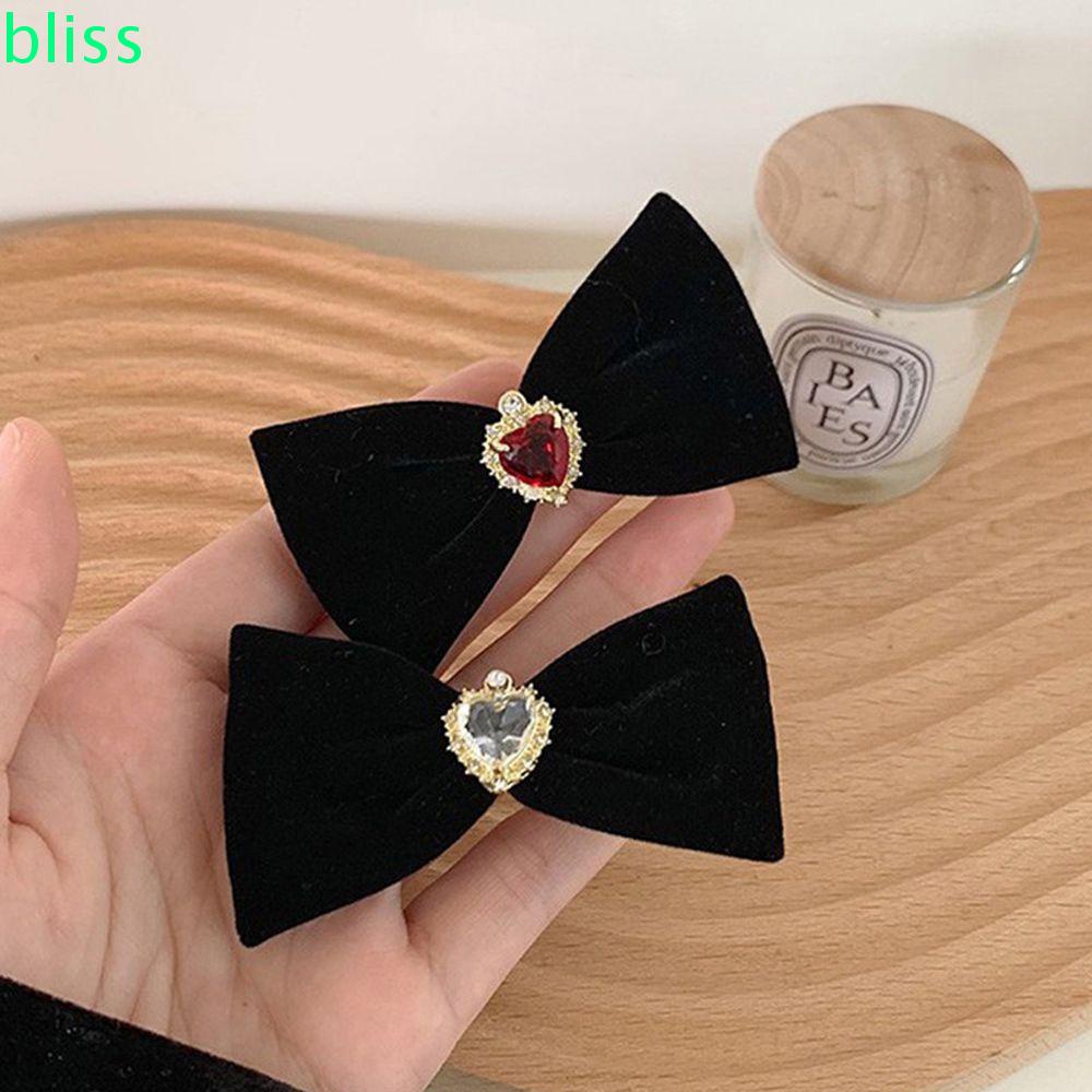Amazleer Silver Bow Hair Clips For Women, Sparkling Rhinestone Crystal - View #5