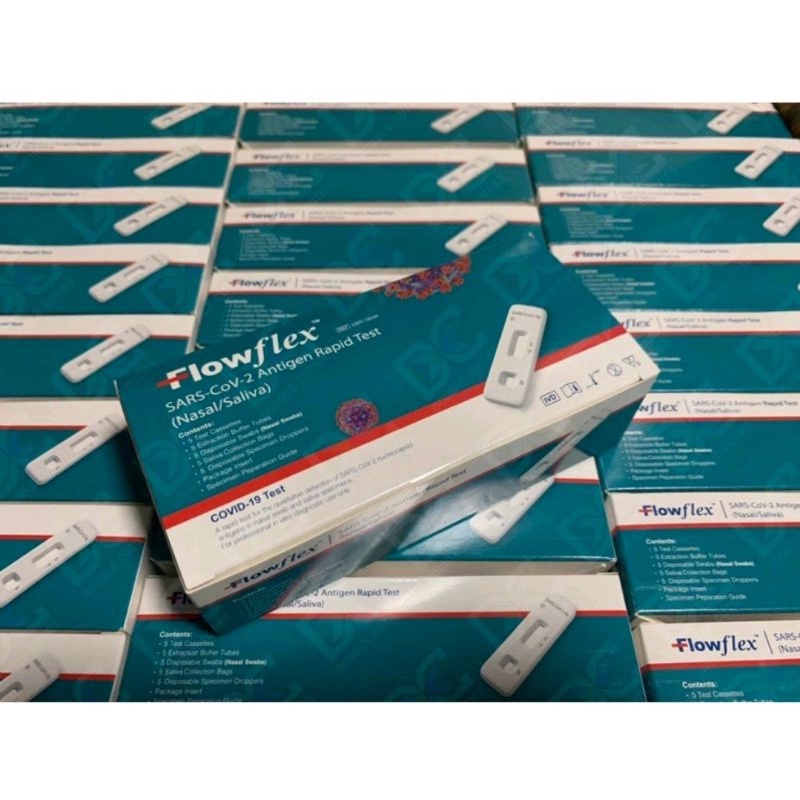 FLOWFLEX ATK ชุดตรวจโควิด-19 แบบ 2in1 ตรวจได้ทั้งแบบแย้งจมูก และแบบน้ำลาย ตรวจโอไมครอนได้แม่นยำ Lotใหม่ พร้อมส่ง