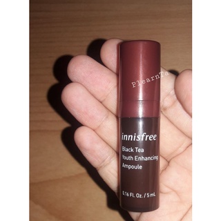 [ของแท้ 100%]《ขนาดทดลอง》แอมพูลบำรุงผิวหน้า innisfree Black Tea Youth Enhancing Ampoule (5 ml.)