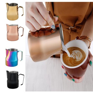 [KESOTO2] 350ml/550ml/750ml Stainless Milk Frothing Pitcher Coffee Espresso Milk Jug