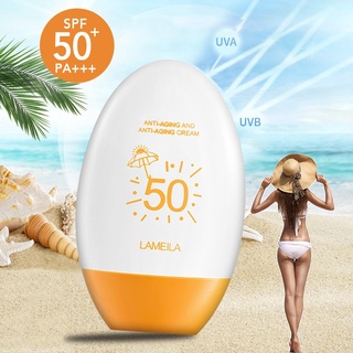 Lameila ครีมกันแดด Uv Spf50+/Pa++++ ครีมกันแดดสําหรับผิวหน้า