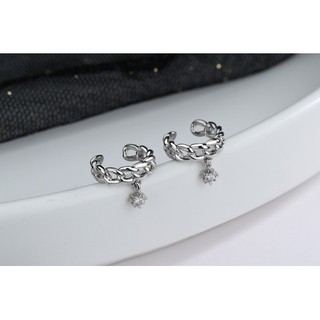 Earcuff เกี่ยวโซ่คล้องจี้ดาว(Z49) (สีเงิน/1ชิ้น)