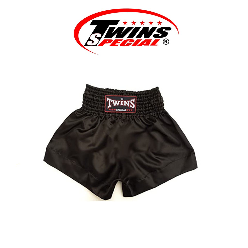 กางเกงมวย ทวินส์ Twins Special Muay Thai Shorts รุ่น TB-30  ใส่ได้ทั้งเด็กและผุ้ใหญ่ กางเกงสีดำล้วน – โปรปัง