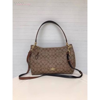 (แท้ 💯%‼) Coach MIA SHOULDER BAG IN SIGNATURE CANVAS