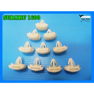 SUBARU 1600 DOOR TRIM LOCKING CLIP SET "WHITE" (10 PCS.)  // กิ๊๊บคิ้วประตู SUBARU 1600 (10 ชิ้น) สีขาว