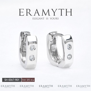 Eramyth Jewelry ต่างหูห่วง เงินแท้ 92.5 ขนาด 12MM ฝังเพชรสวิส CZ SH-0067 สินค้ามาตรฐานส่งออก