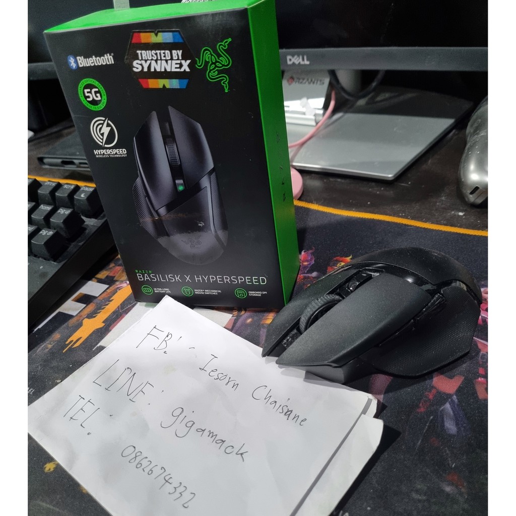 RAZER WIRELESS GAMING BASILISK X HYPERSPEED  มือสอง