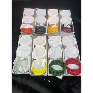 กำไลอินเดีย Indian Glass Bangles(1 box)(24 pcs)