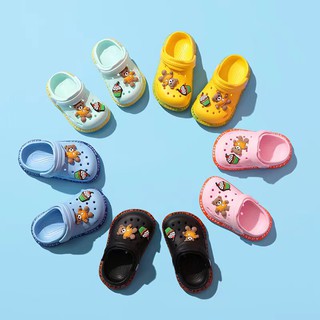 รองเท้าหัวโตเด็ก EVA ลายตัวการ์ตูนหมี   นิ่ม เบา ใส่สบายเท้า…