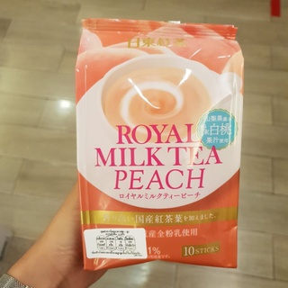 ชานมกลิ่นพีช Nittoh Royal Milk Tea Peach 140g.