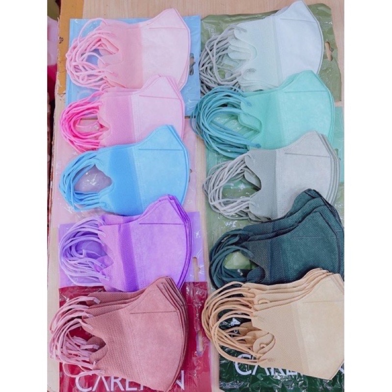 [9.9 เก็บโค้ดเหลือ 0 บาท+ส่งฟรีหน้าร้าน] พร้อมส่ง หน้ากากผู้ใหญ่ 3D ฟิลเตอร์ (1แพ็ด10ชิ้น หนา3ชั้น)