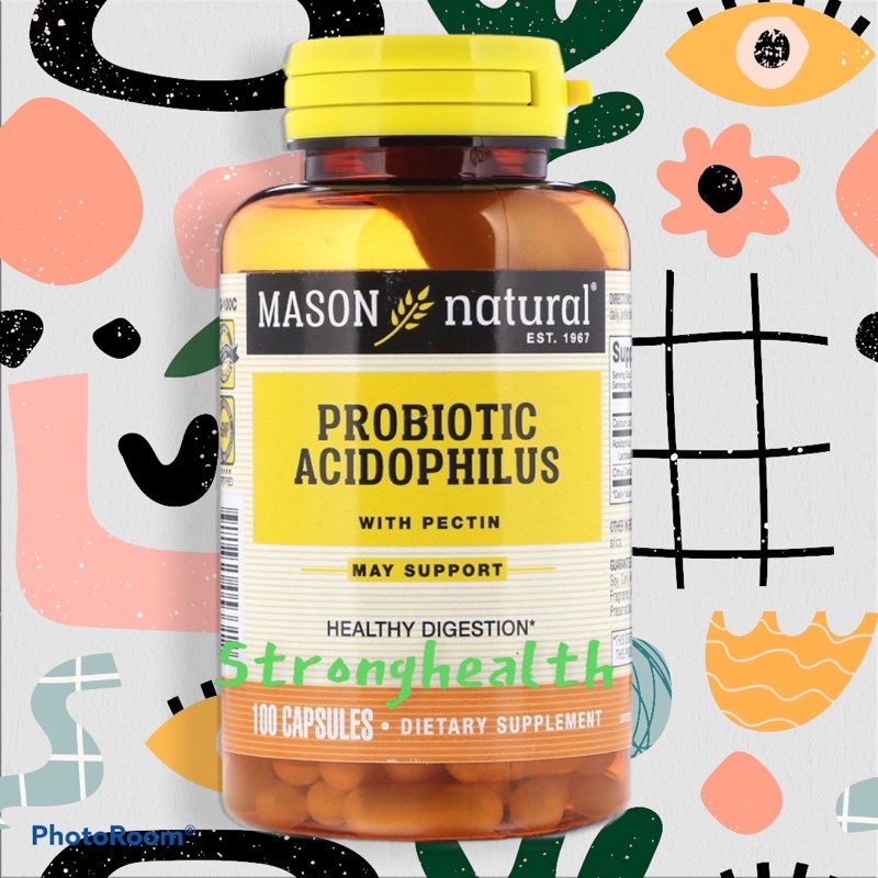 Mason Natural, Probiotic Acidophilus With Pectin, 100 Capsules