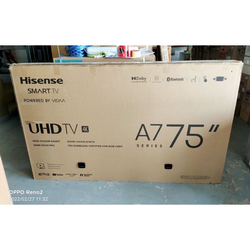 🎀 Hisense Andriod TV 4K 75" 75A7G สินค้าเกรด B