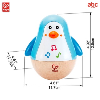 Hape لعبة خشبية موسيقية البطريق المتأرجح الرنّان Penguin Musical Wobbler لعبة تنمية مهارات من عمر 6 أشهر فأكثر صورة 6