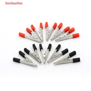 [Smileofen] คลิปปากจระเข้ ทดสอบตะกั่ว 48 มม. สีแดง และสีดํา 10 ชิ้น