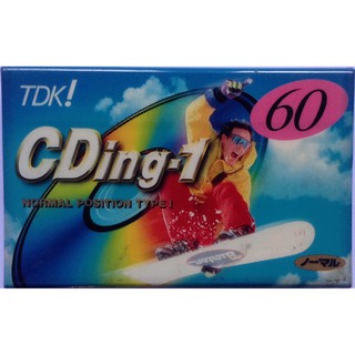 Blank Cassette Tape เทปคาสเซ็ตเปล่าวินเทจ TDK CDing-1 60 นาที  Normal Position Type I  ซีล เทปเปล่า