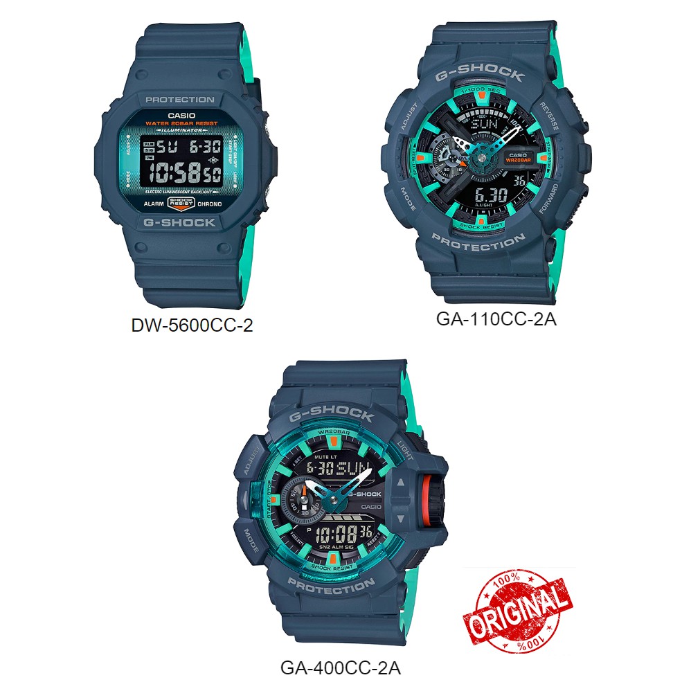 นาฬิกา Casio G-Shock รุ่นสีพิเศษ Two tone  ของแท้ 100% ประกัน CMG 1 ปี