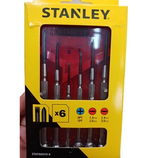 ไขควงซ่อมนาฬิกาSTANLEYรุ่น66-039(66-039-8)ขนาด6ชุดมี6ชิ้น