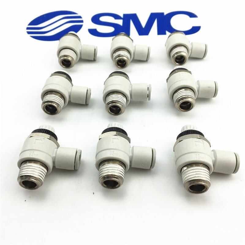 AS2211F-01-04S AS2211F-01-06S AS2211F-01-08S AS2211F-01-10S SMC ตัวควบคุมความเร็วพร้อมชุดสัมผัสเดียว