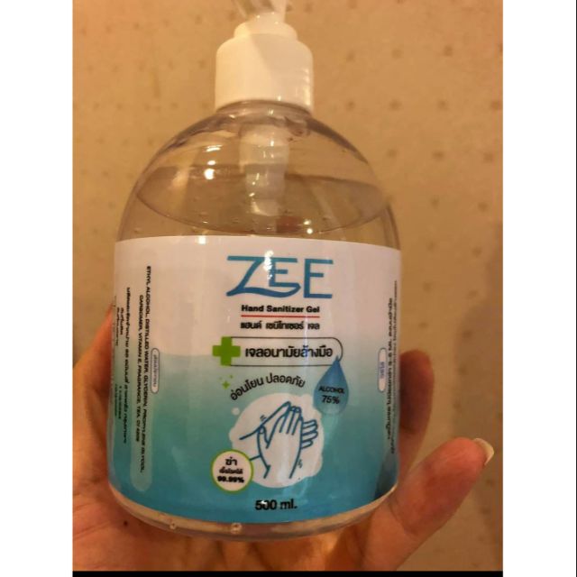 ZEE Hand Sanitizer Gel Alcohol gel 70% เจลล้างมือ 500 ml
