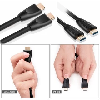 Dtech สาย HDMI V.2.0 Cable 4K 60Mhz แบบสายกลม for TV , computer , monitor , projector , PS4 , PS5 ประกัน1ปี