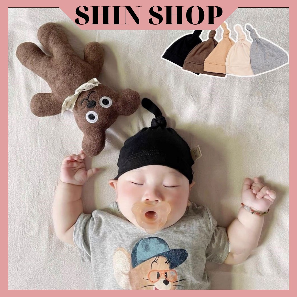 หมวกและหมวกผ ้ าฝ ้ ายน ่ ารักสําหรับทารก 0-12m SHIN SHOP MD25