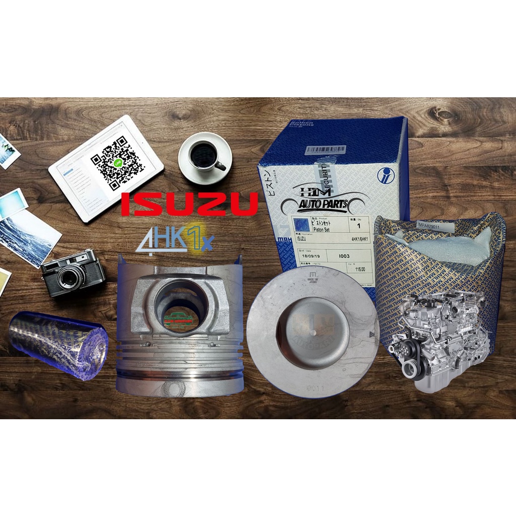 ลูกสูบ พร้อมสลัก ISUZU  ENGINE   4HK1  4HK1X  6HK1T  6HK1-TC MAHLE JAPAN(ราคาต่อสูบ)