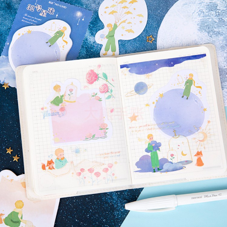 STICKY NOTE The Little Prince 👑 กระดาษโน้ต เจ้าชายน้อย มีกาวด้านบน กระดาษน่ารัก สมุดฉีก สมุดโน้ต - รูปที่ 7