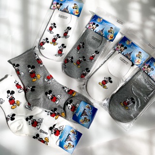 micker sock set 1 🖤ถุงเท้าข้อสั้น ลายการ์ตูน มิกกี้ ( mickey ) ลิขสิทธิ์แท้ 100%