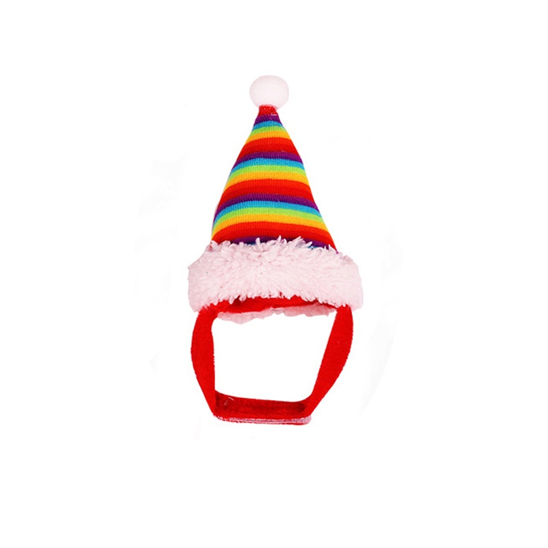 Pet Christmas Hat Santa Claus Cap for Head Accessories for Rabbit Hamster Hedgeh