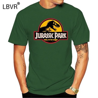 เสื้อยืด พิมพ์ลาย Jurrasic Park Yellow Bg สีดํา สําหรับผู้ชายS-5XL