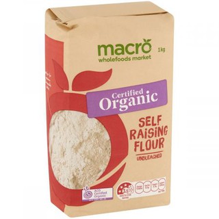 แป้งแมคโครออร์แกนิค 1 กก./Macro Organic Self Raising Flour 1kg.