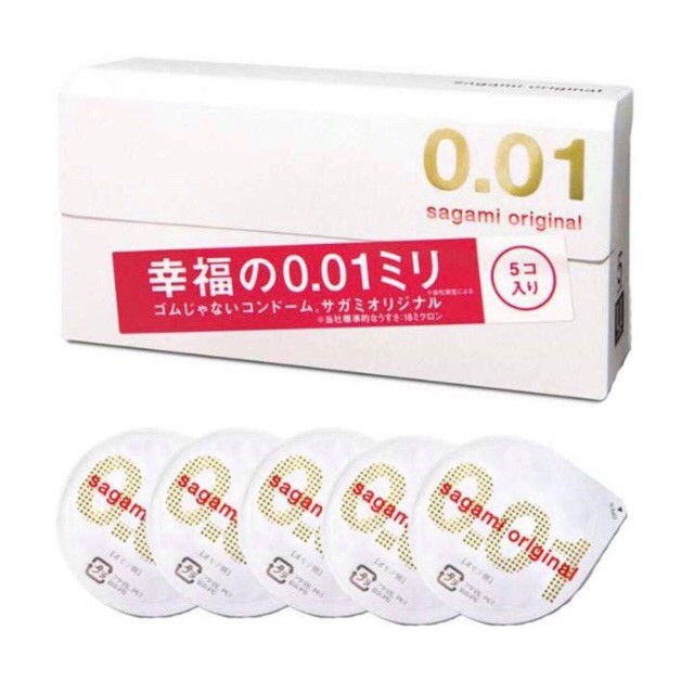 ✖◑Sagami Original 001 ถุงยาง นำเข้าจากญี่ปุ่น บางที่สุด ดีที่สุดในโลก 0.01