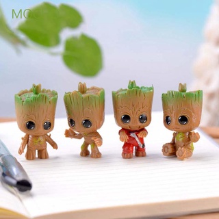 Mocho ตุ๊กตาฟิกเกอร์ Groot Tree Man Groot Mini Groot ขนาดเล็ก 4 ชิ้น / ชุดสําหรับเด็ก