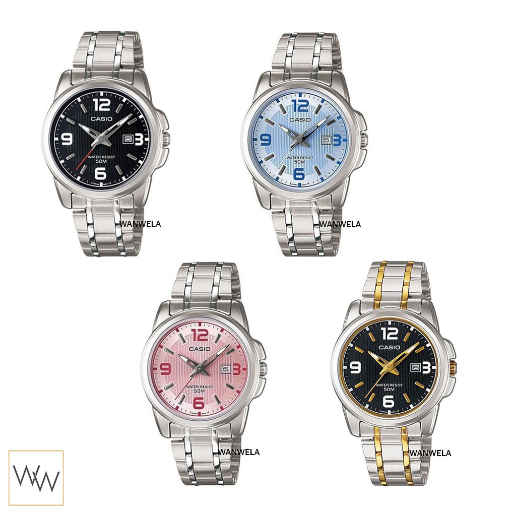 ของแท้ นาฬิกาข้อมือ Casio ผู้หญิง รุ่น LTP-1314 (สายสแตนเลส)