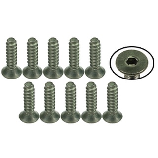 3Racing TS-FSM312S M3 x 12 Titanium Flat Head Hex Socket - Self Tapping (10 Pcs)