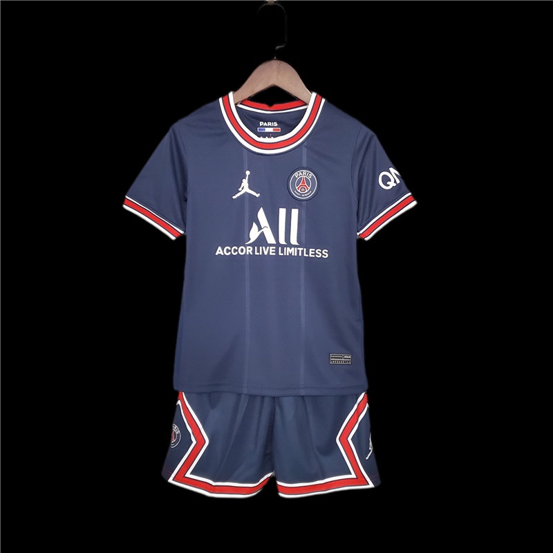 21 22 Psg Home Kids Kit 2021 2022 Kids Jersey Home Kit Football Jersey For Kids Children Jersi With Socks Diy Print Fast Delivery Shopee Thailand