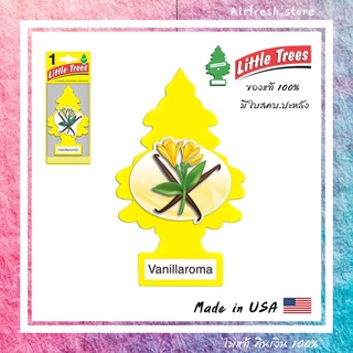 แท้ชัวร์!พร้อมส่ง Little Trees Vanillaroma แผ่นน้ำหอมลิตเติ้ลทรีส์ กลิ่นวนิลาอโรม่า