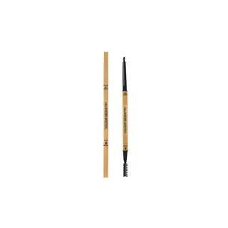ดินสอเขียนคิ้วสีทองขนาดเล็กดินสอเขียนคิ้วสามเหลี่ยมขนาดเล็กพิเศษสองหัวดินสอเขียนคิ้วสองหัวกันน้ำและกันเหงื่อได้อย่างเป็นธรรมชาติไม่ทำให้ดินสอเขียนคิ้วเลอะ Small gold bar eyebrow pencil double-headed eyebrow pencil natural waterproof and sweat proof