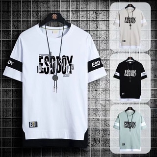 🔥พร้อมส่ง M-3XL🔥แฟชั่นฤดูร้อนเสื้อยืดเกาหลี oversize ทรงหลวม คอลูกเรือ เสื้อยืดแขนสั้นลำลอง พิมลาย เนื้อผ้านุ่มใส่สบาย