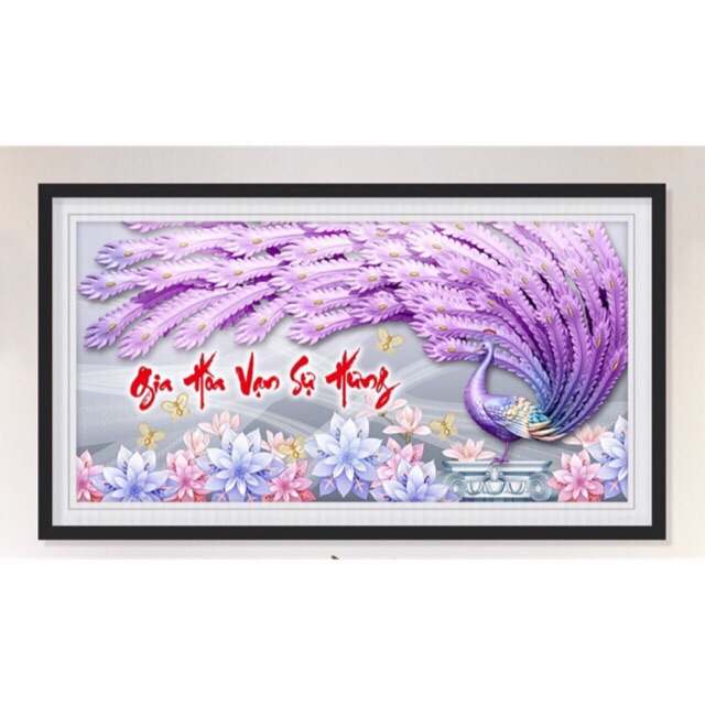 Gia Hoa Van Su Hung ภาพวาดเพชร 1163 ขนาด 130x70cm