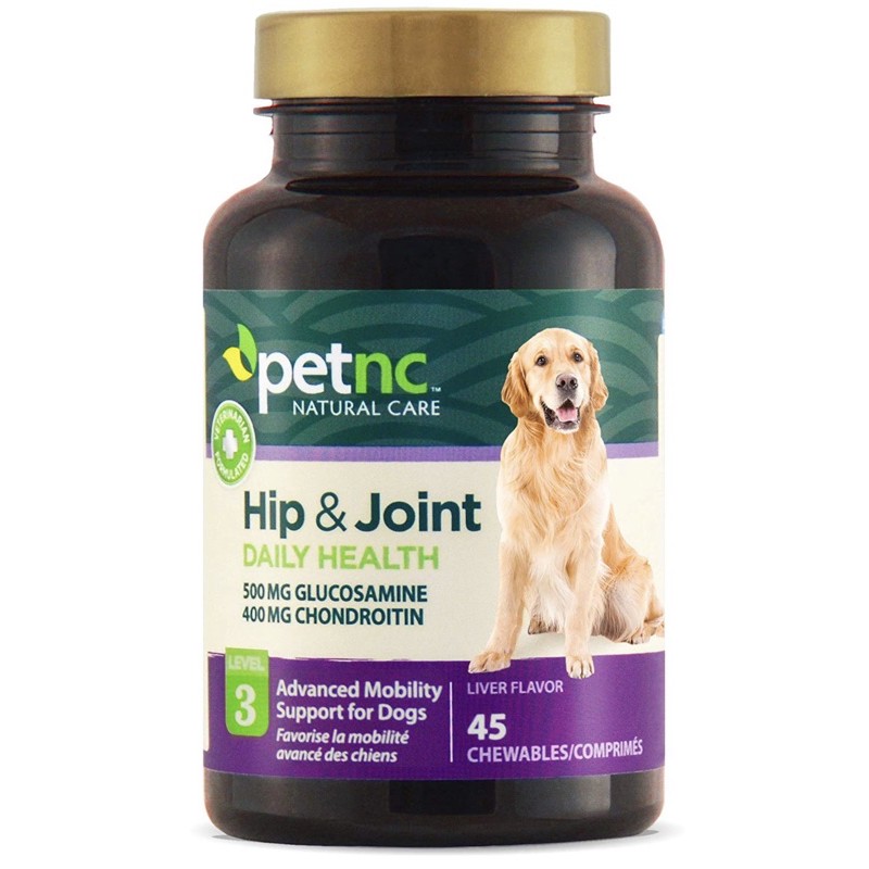 PetNC Hip & Joint Level 3 บำรุงข้อสำหรับสุนัข รสตับ 45 เม็ด