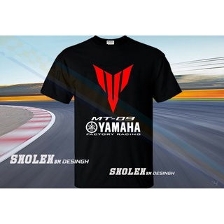 สินค้าใหม่ เสื้อยืดผ้าฝ้าย 100% พิมพ์ลายโลโก้รถจักรยานยนต์ Yamaha MT09 แฟชั่นยอดนิยม ของขวัญวันเกิด วันวาเลนไทน์ สําหรับผู้ชาย