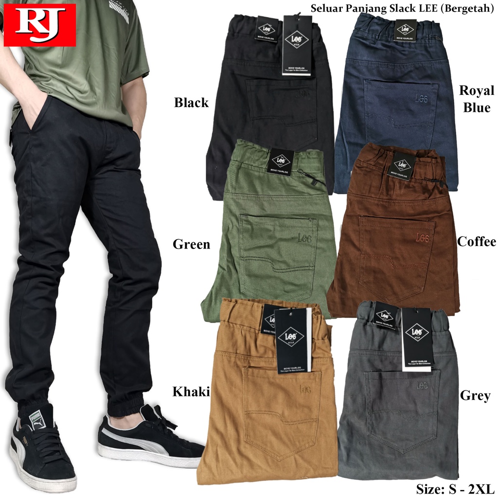 กางเกงสแล็กขายาว LEE FIT | LEE Men Slack Fit | Seluar Slack Stretch Casual Pants Chinos LONG Pants S