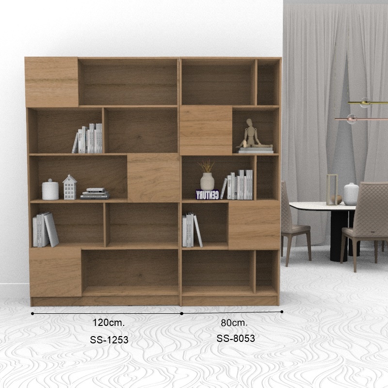 Inhome Furniture ชั้นวางหนังสือ W120×D32×H198 รุ่น SS-1253 Inhome Furniture Book Shelves W120×D32×H198 SS-1253 ราคา ถูกที่สุด ดีลบีเคเค แกลเลอรีภาพที่ 2