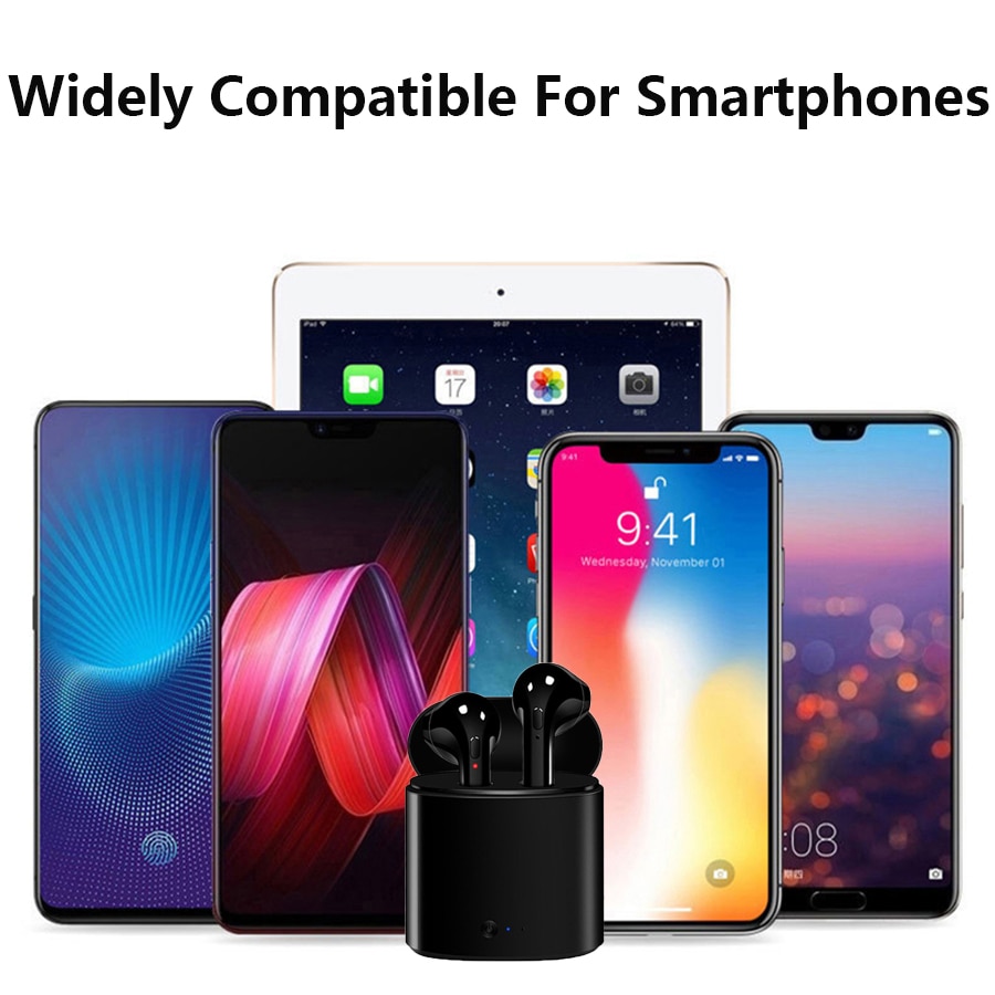 I7s tws หูฟังไร้สาย บลูทูธ 5.0 หูฟังกีฬา ชุดหูฟัง พร้อมไมโครโฟน กล่องชาร์จ หูฟัง สําหรับสมาร์ทโฟนทุกรุ่น