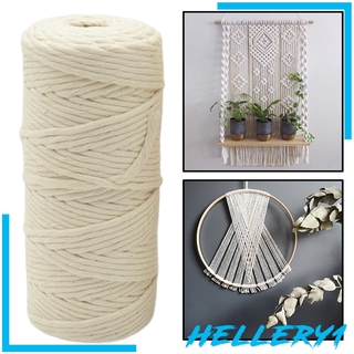 [HELLERY1] 3-4mm Single Twisted Pipping Cotton Cord String Rope Craft Sewing Macrame DIY