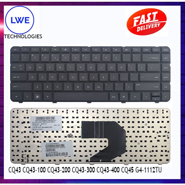 Compaq Presario CQ43 CQ43-100 CQ43-200 CQ43-300 CQ43-400 CQ45 G4-1000 G4-1112TU คีย์บอร์ด Lapyop