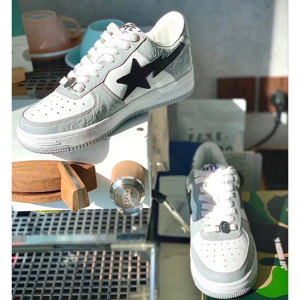 (spots) รองเท้าลําลอง ยาง Bape Sta สําหรับผู้ชาย