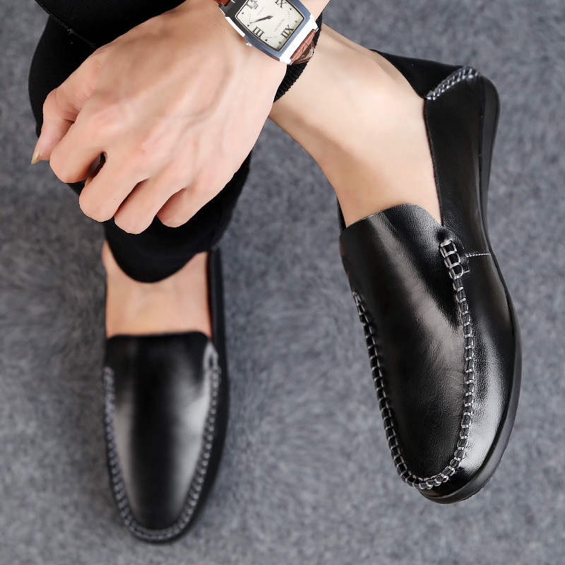 🆕23SS รองเท้าหนังแบบชาย รองเท้าทำงานผู้ชาย Loafer Casual Cow Leather
